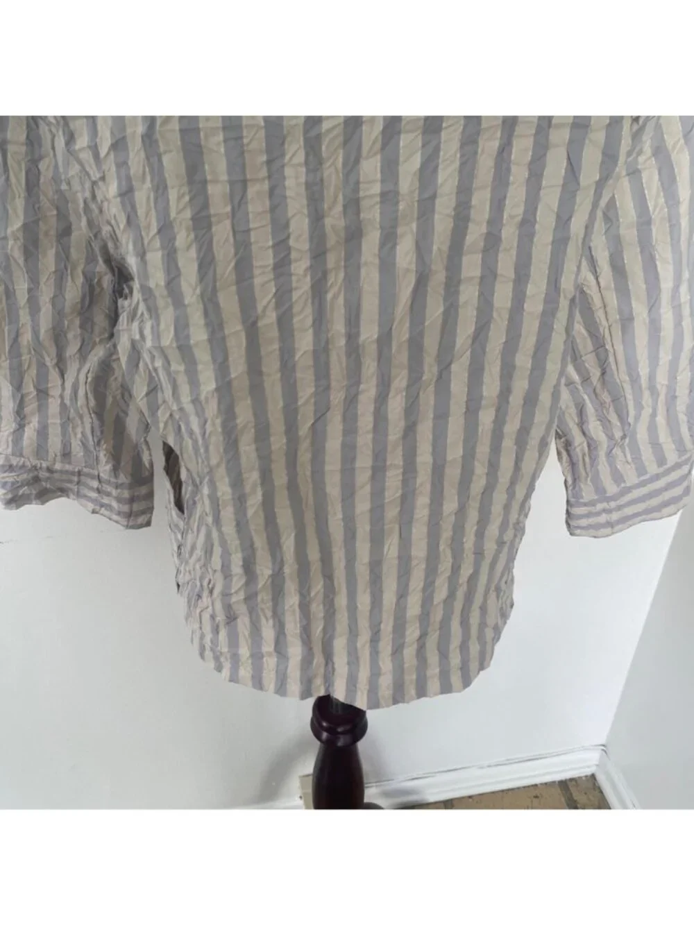Kozan Crinkle Striped Zipper Top / Blazer - Picture 12 of 12